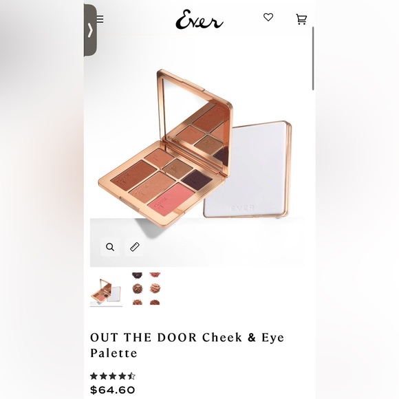 EVER 2pc Set BRUSH & EYE PALETTE NWT $98 - Picture 8 of 11